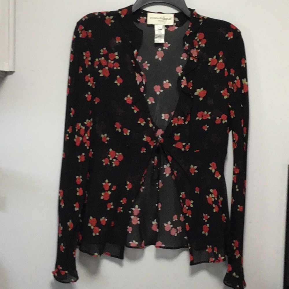 Evan Picone vintage dress or top cover up. Size 8. 🌻